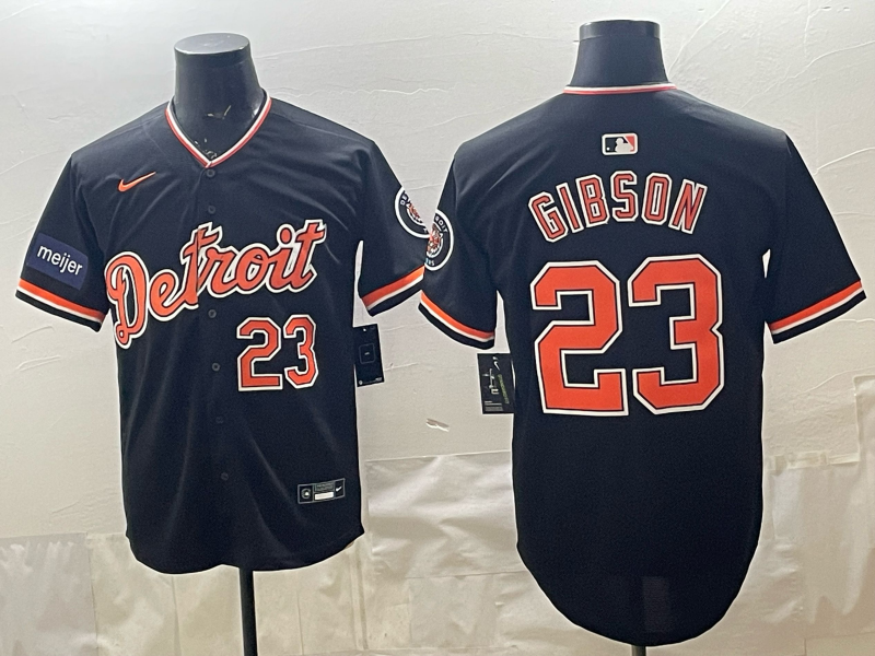 Men Detroit Tigers #23 Gibson black Nike 2026 MLB Jersey 0409019->detroit tigers->MLB Jersey
